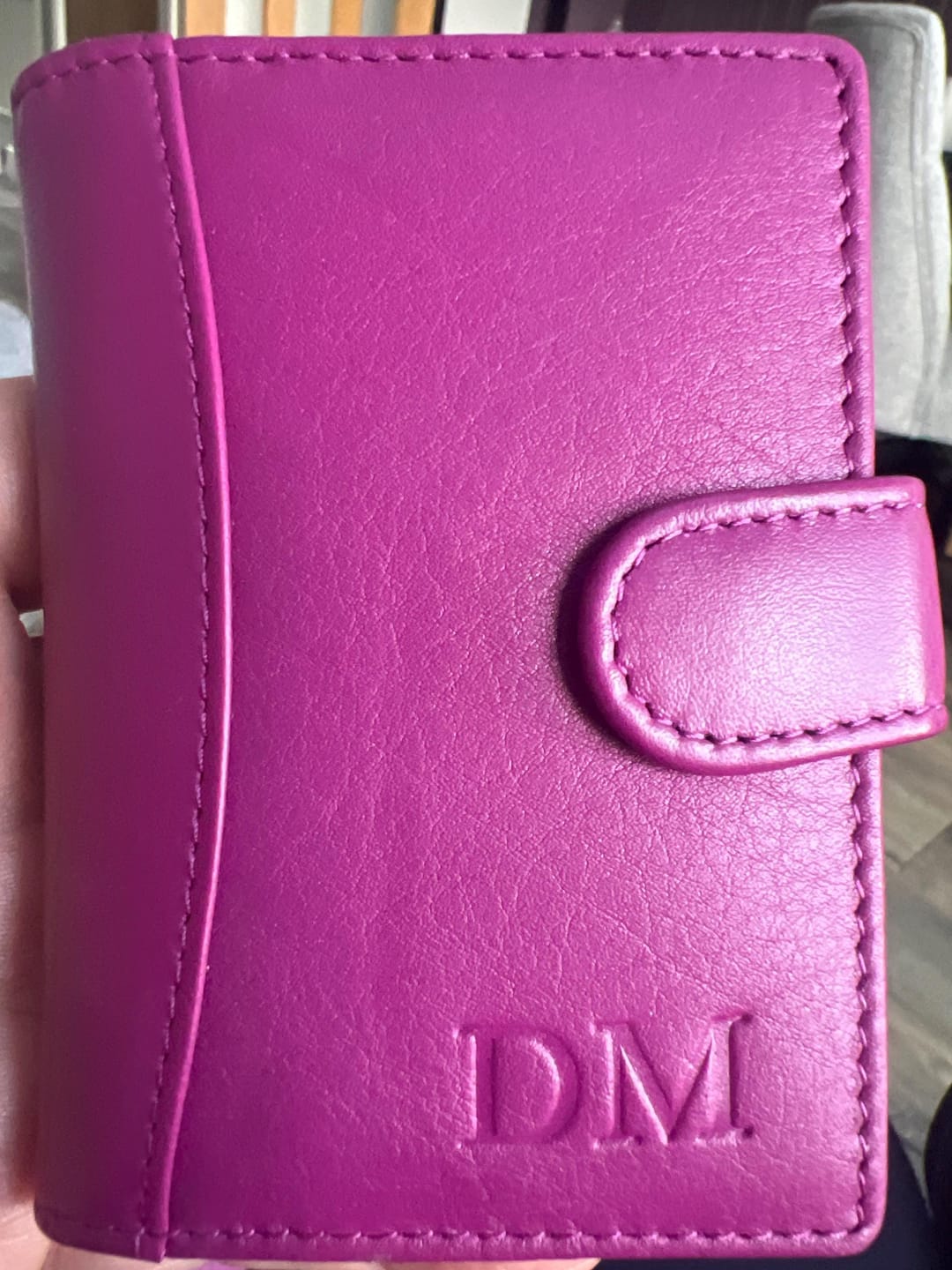 Customer photo review of Men's Leather Card Holder Tuscan