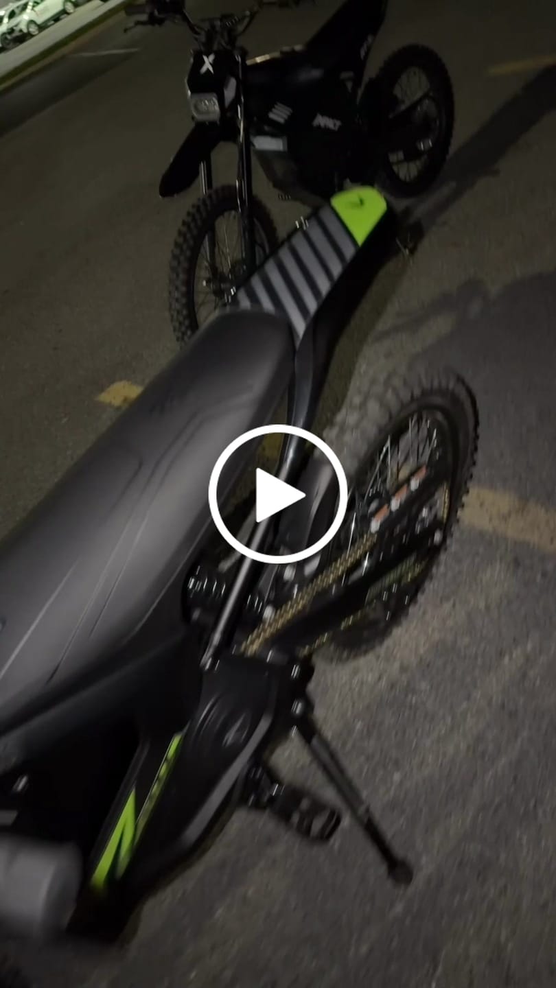 Customer video review of Eskute® RTX 19"17" 6500W Electric Dirt Bike for Adults