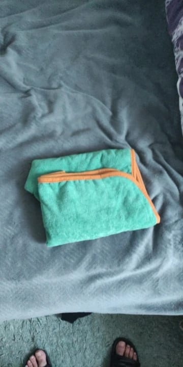 Customer photo review of Trocken Mantel Kuschelig trocken nach jedem Abenteuer