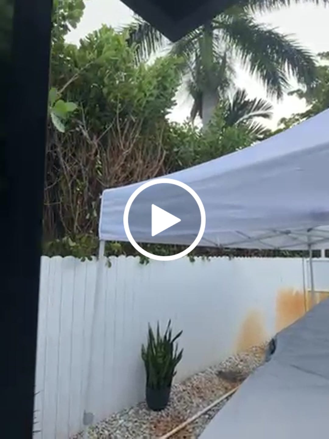 Customer video review of 600D Canopy Top Replacement Cover 10x10, 10x15, 10x20