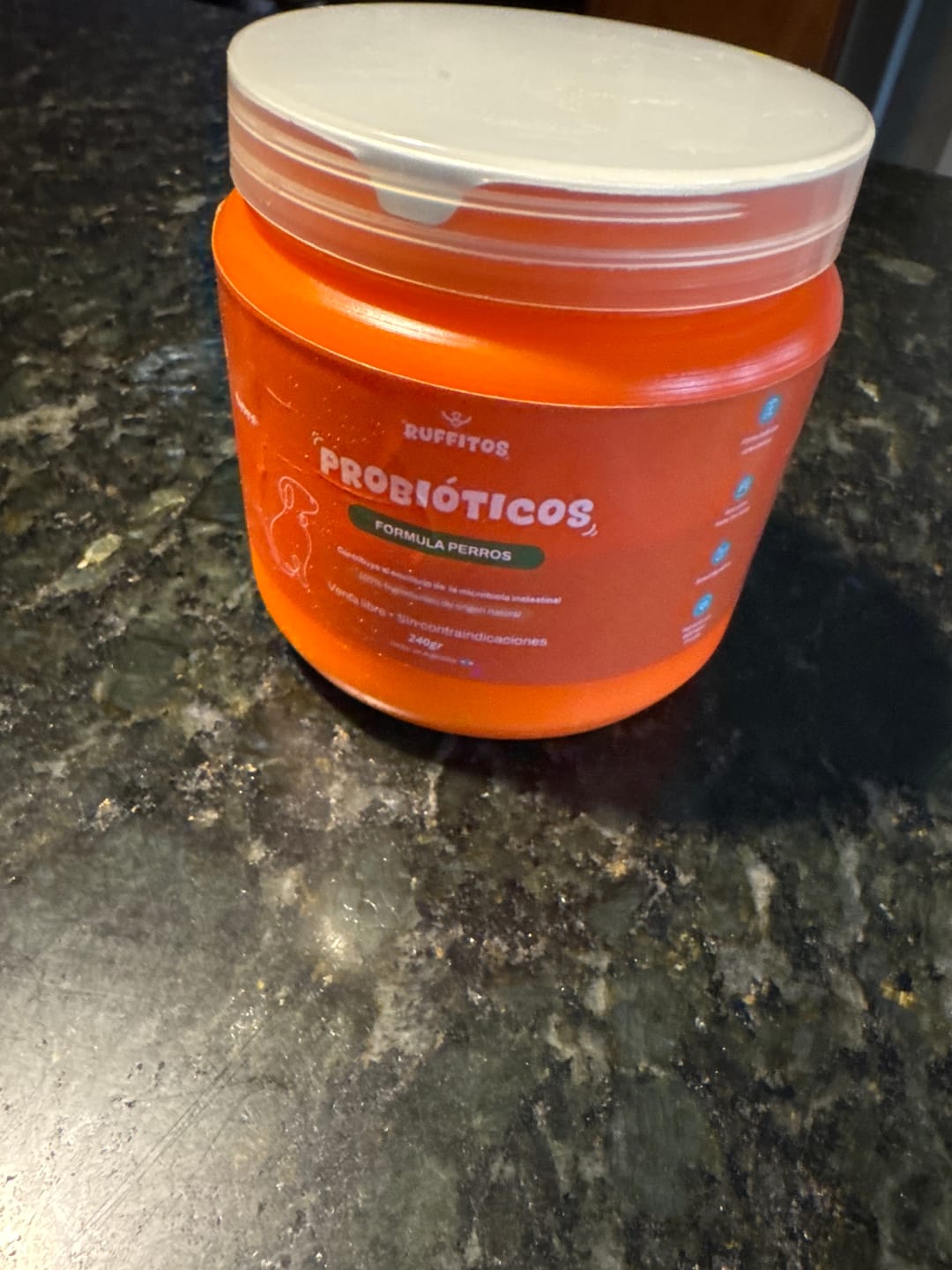 Customer photo review of Probioticos para perros