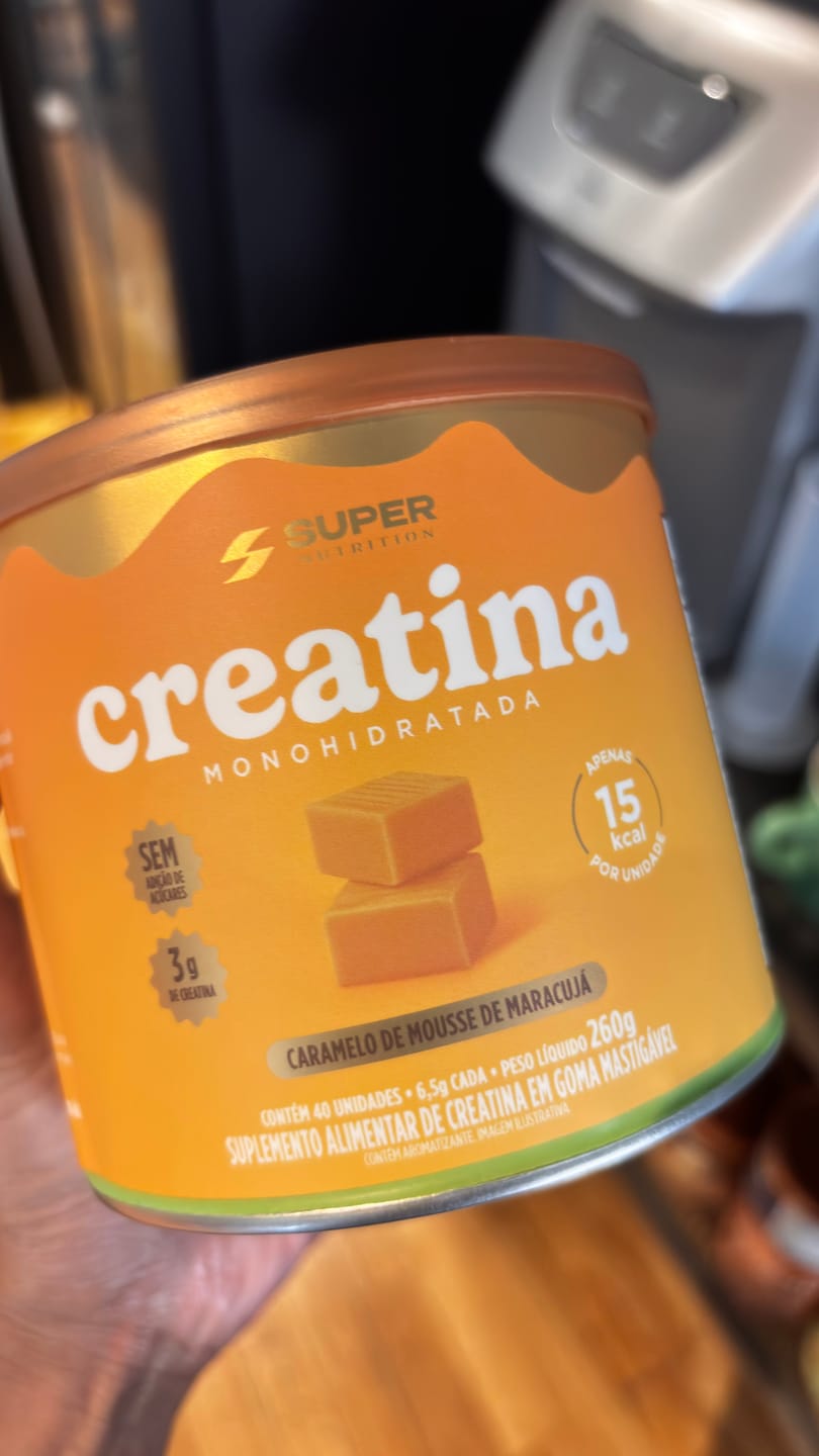 Customer photo review of Caramelo Creatina Mousse de Maracujá