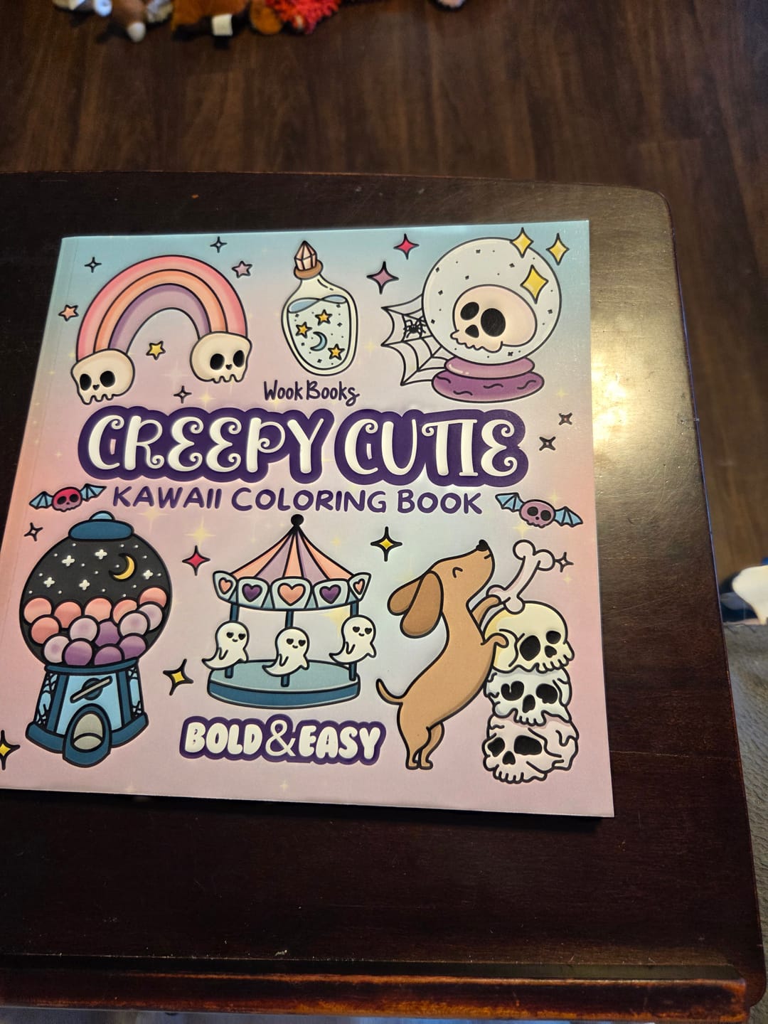 Customer photo review of Creepy Cutie Coloring Book & Reusable Protective Sheet