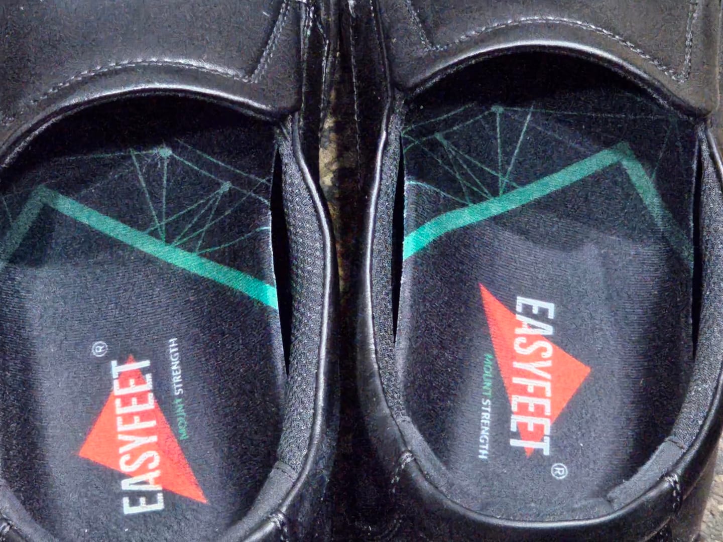 Customer photo review of EASYFEET Mount Strength - Heavy Duty Arch Support Insoles for Flat Feet & 220+ lbs (High Arch)