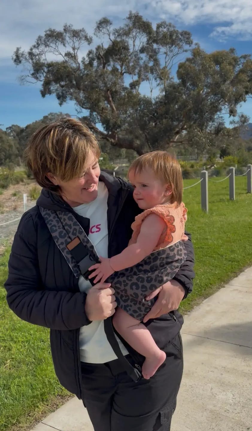 Customer photo review of POUCH™ TODDLER CARRIER