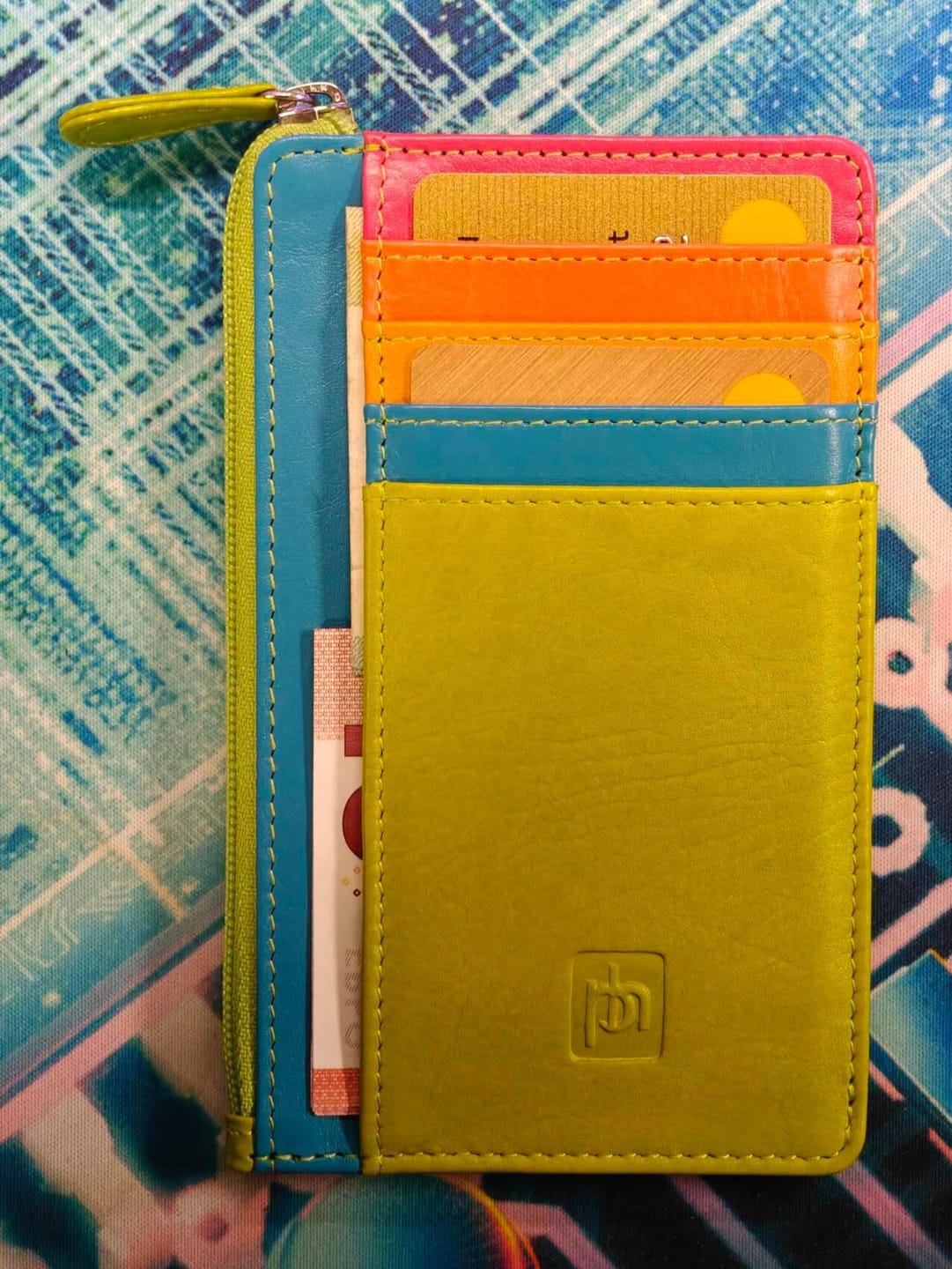 Customer photo review of Leather Lined Cardholder Noa Rio