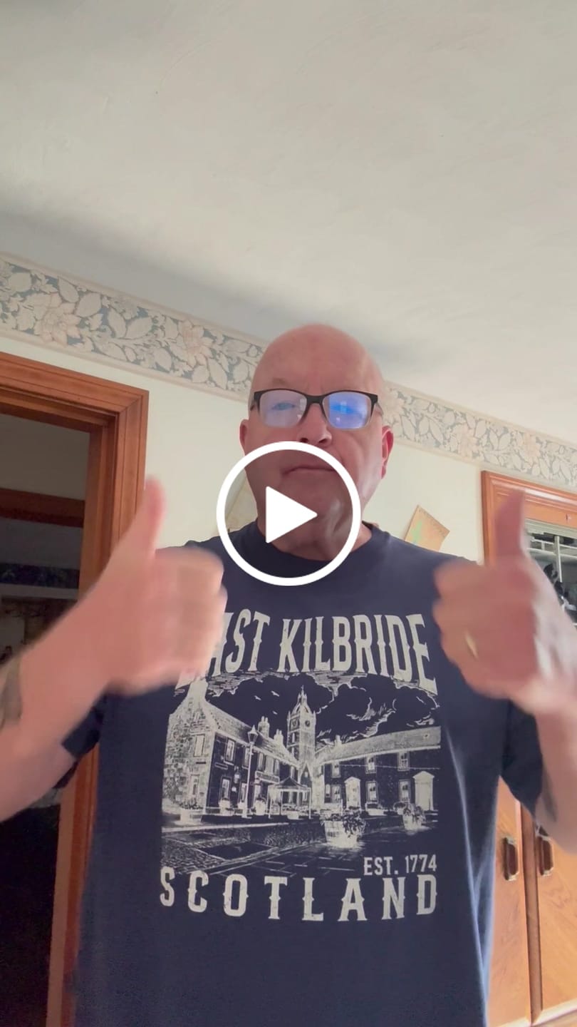 Customer video review of East Kilbride Scotland Sketch T-Shirt