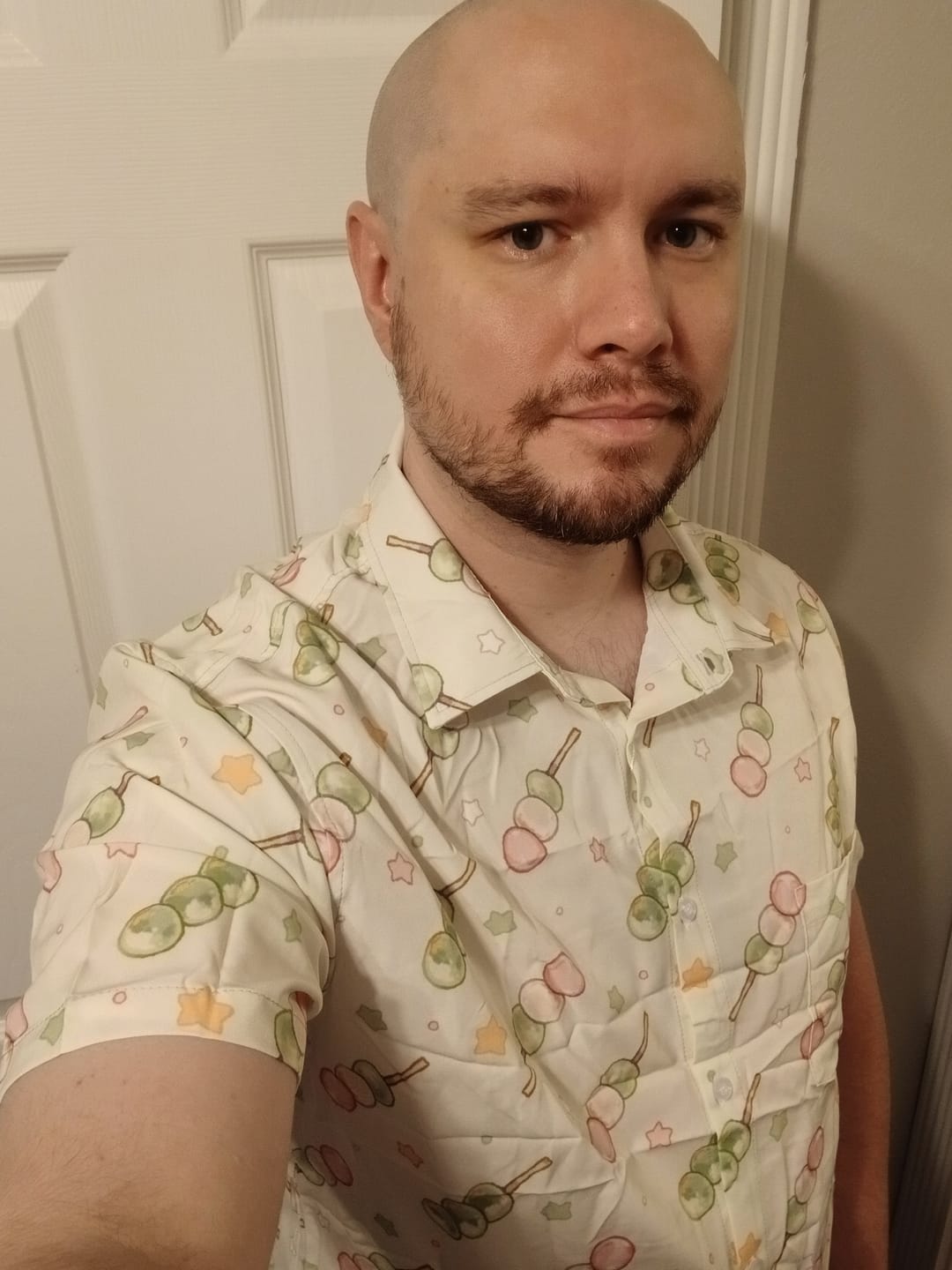 Customer photo review of Dangos Matcha Green Button Up Shirt
