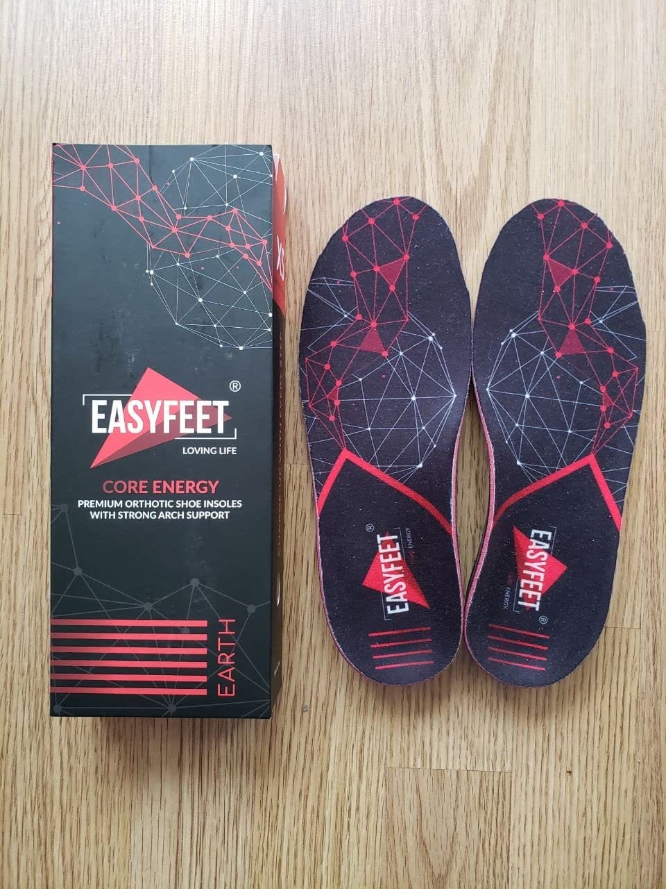 Customer photo review of EASYFEET Core Energy - Strong High Arch Support Insoles for Daily Comfort (High Arch)