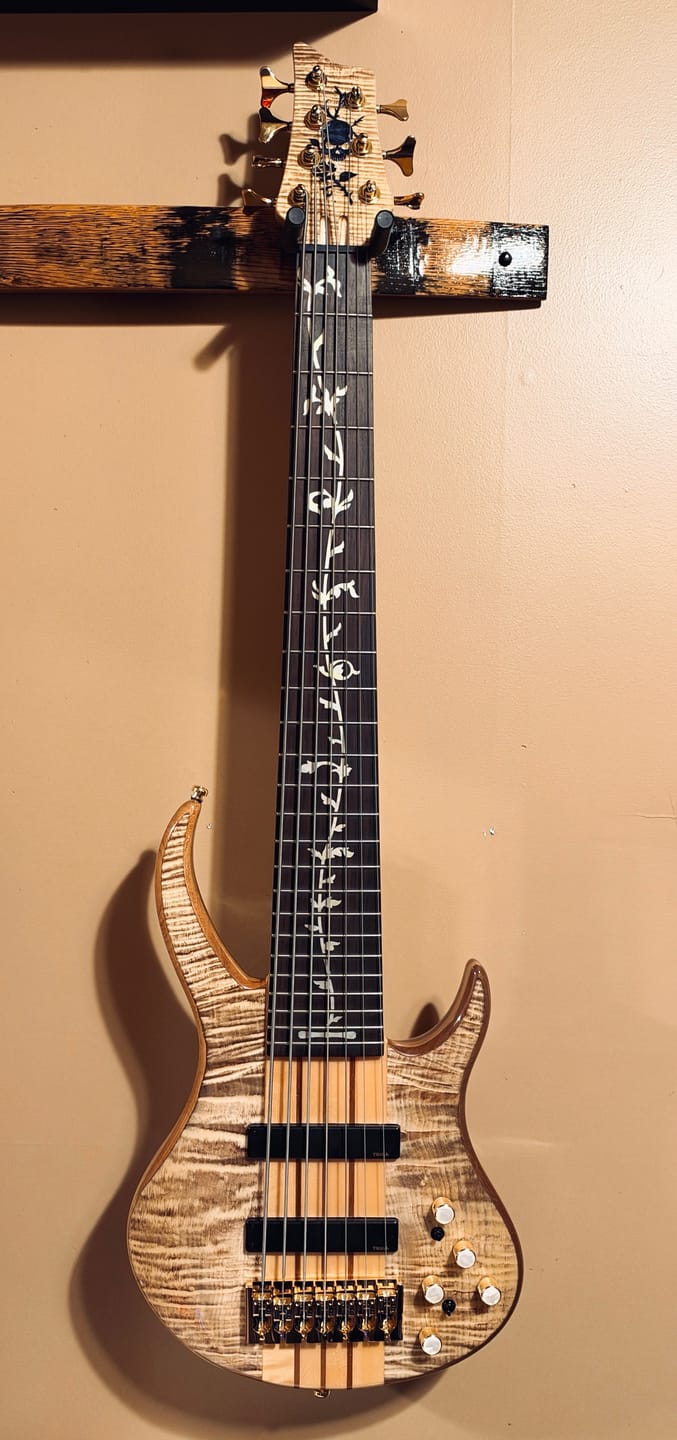 Customer photo review of 7 String A Style Bass Bridge