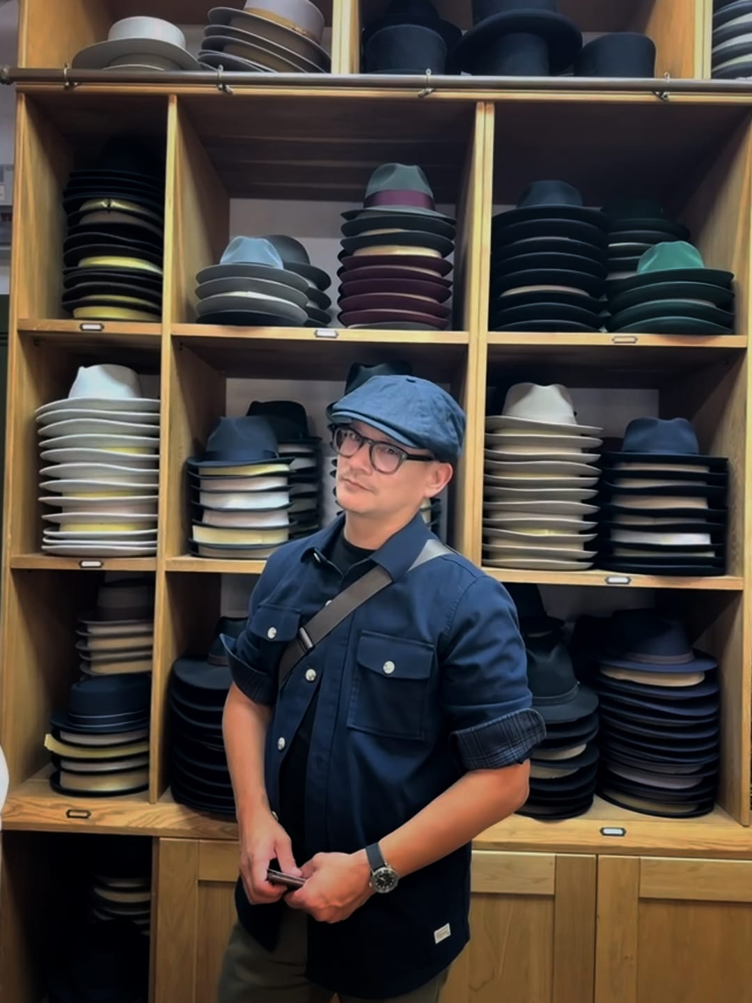 Customer photo review of Linen 'Brooklyn' Bakerboy Cap