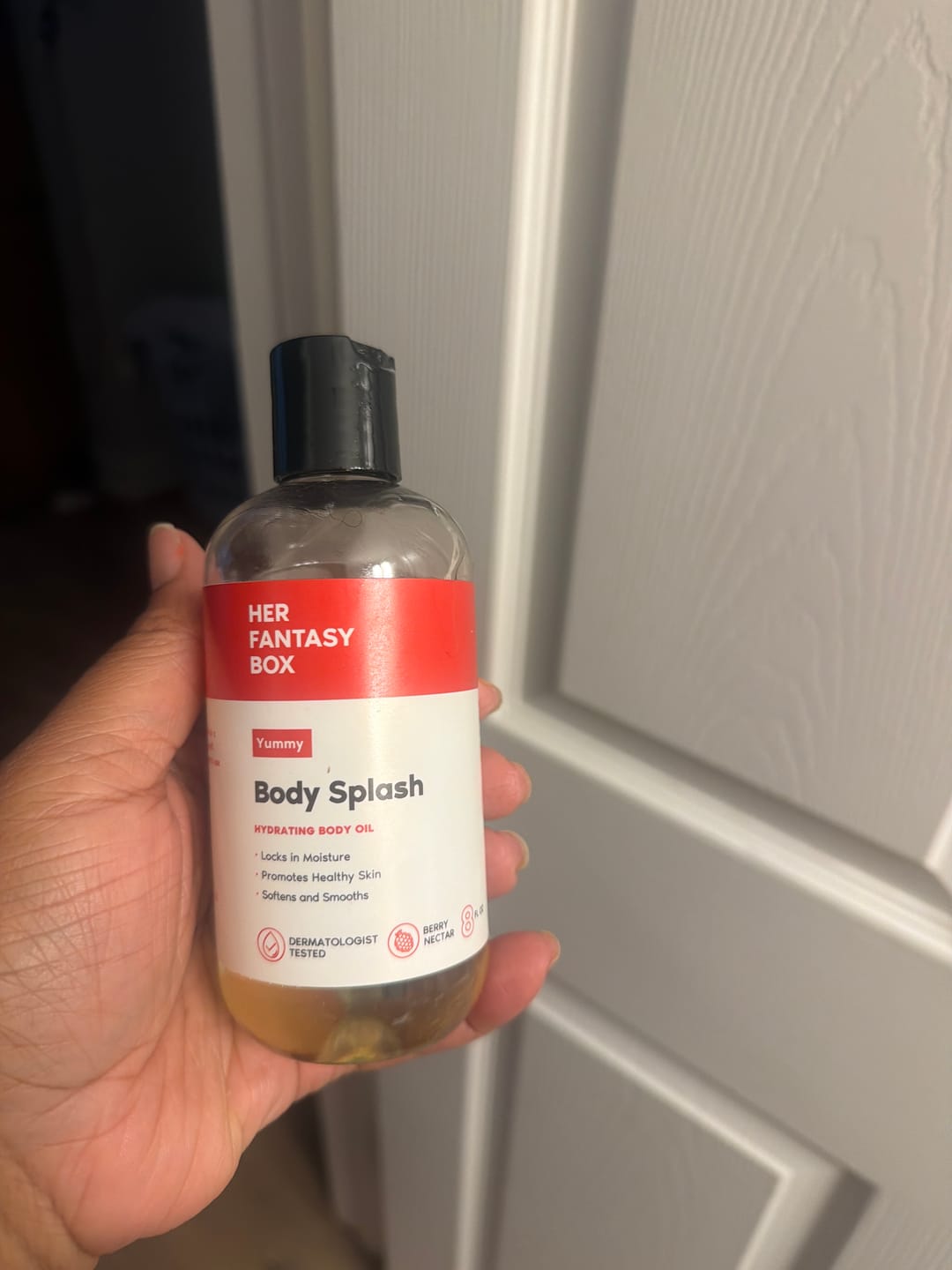 Customer photo review of Body Splash - Skin Smoothing Body Oil  (Yummy)