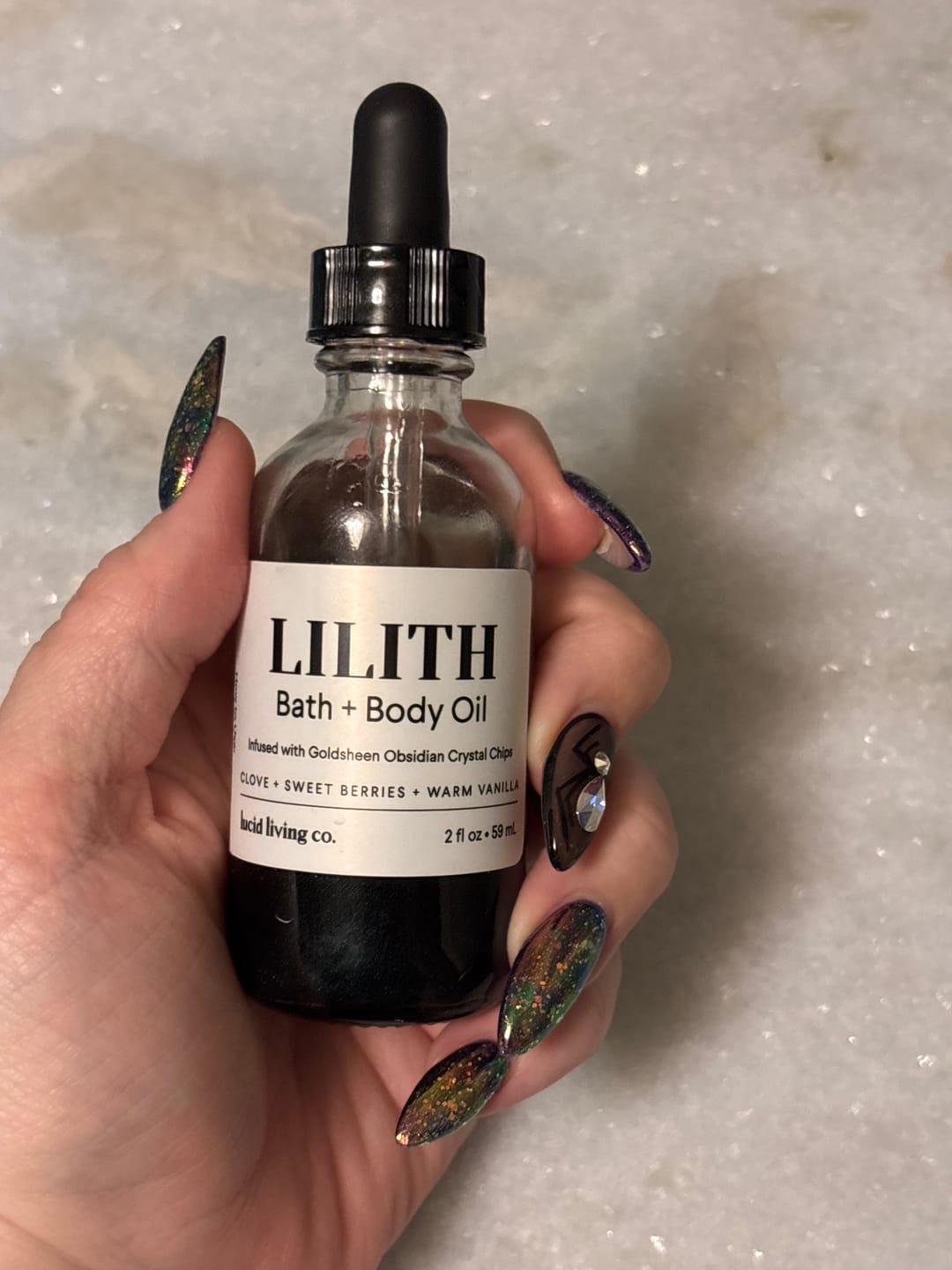 Customer photo review of LILITH Bath & Body Oil