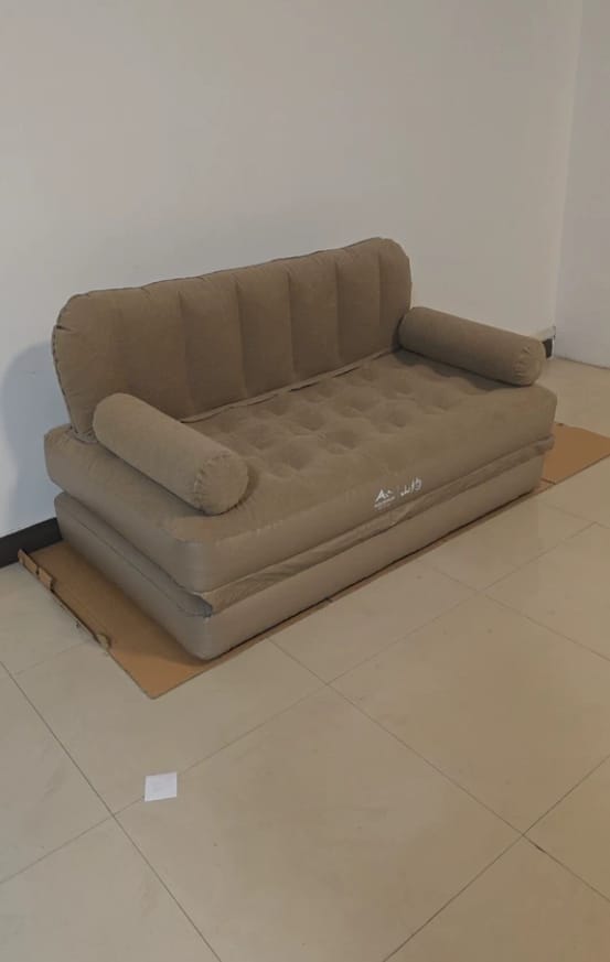 Customer photo review of Automatic Inflatable Sofa Bed with Pump, Portable Foldable Air Mattress for Outdoor Camping