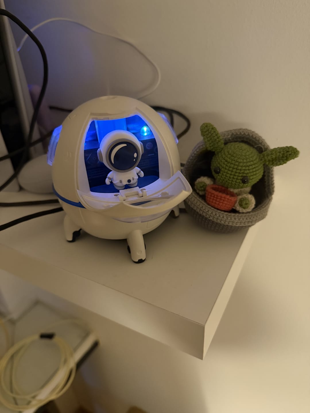 Customer photo review of Humidificador nave astronauta USB