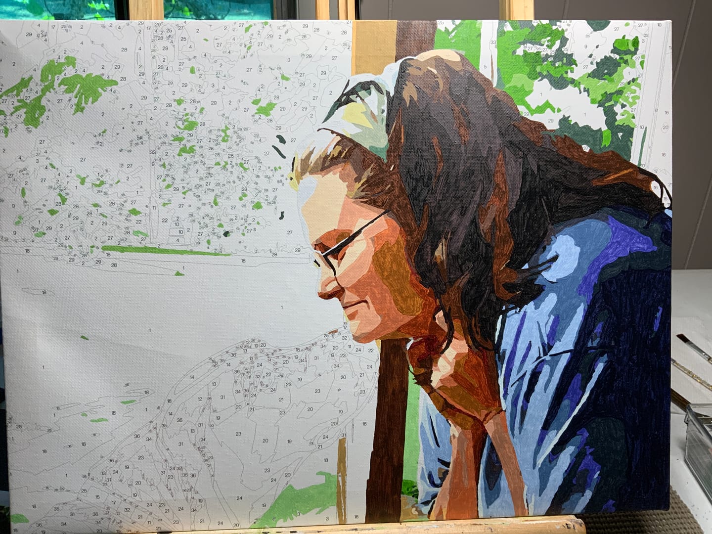 Customer photo review of Custom Paint by Numbers
