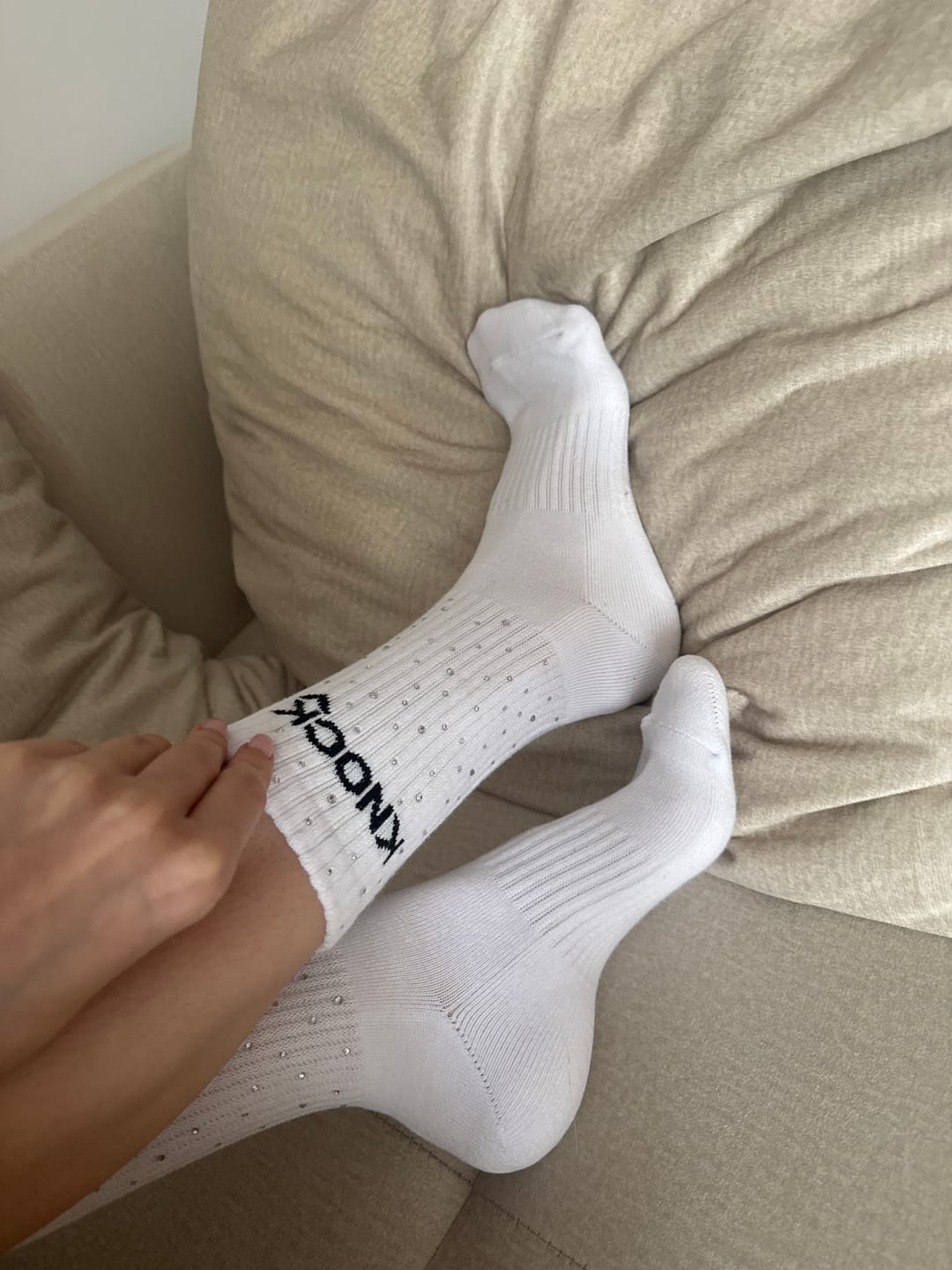 Customer photo review of GLOW UP SOCKS