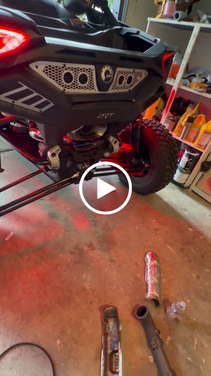 Customer video review of RPM Can-Am Maverick R 3" E-Valve Mid Pipe / Electronic Dump Valve