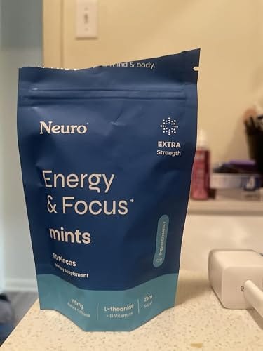 Customer photo review of Energy & Focus Peppermint Mints with Caffeine & B-Vitamins - Extra Strength, 90 Count