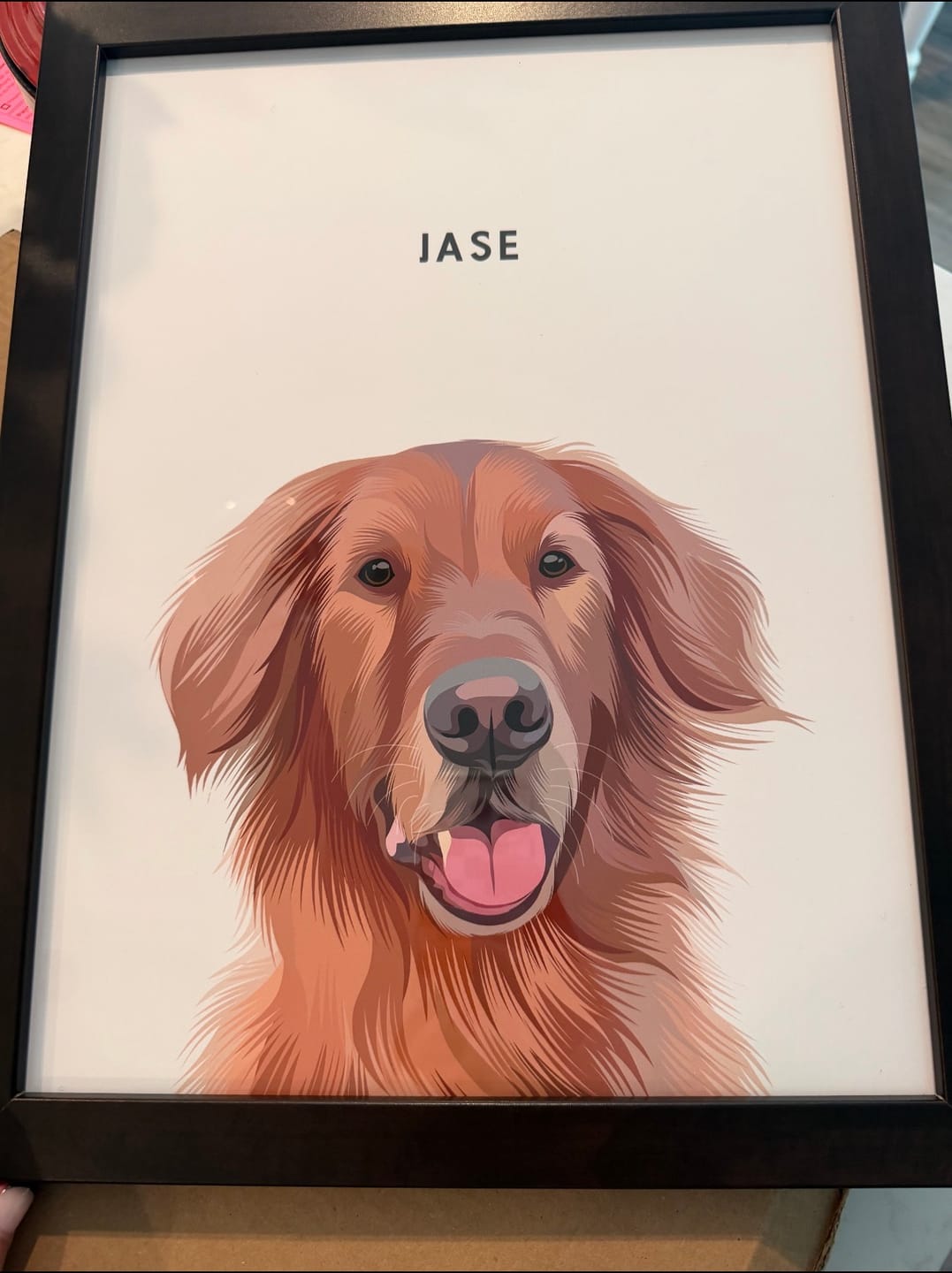 Customer photo review of Custom One Pet Portrait