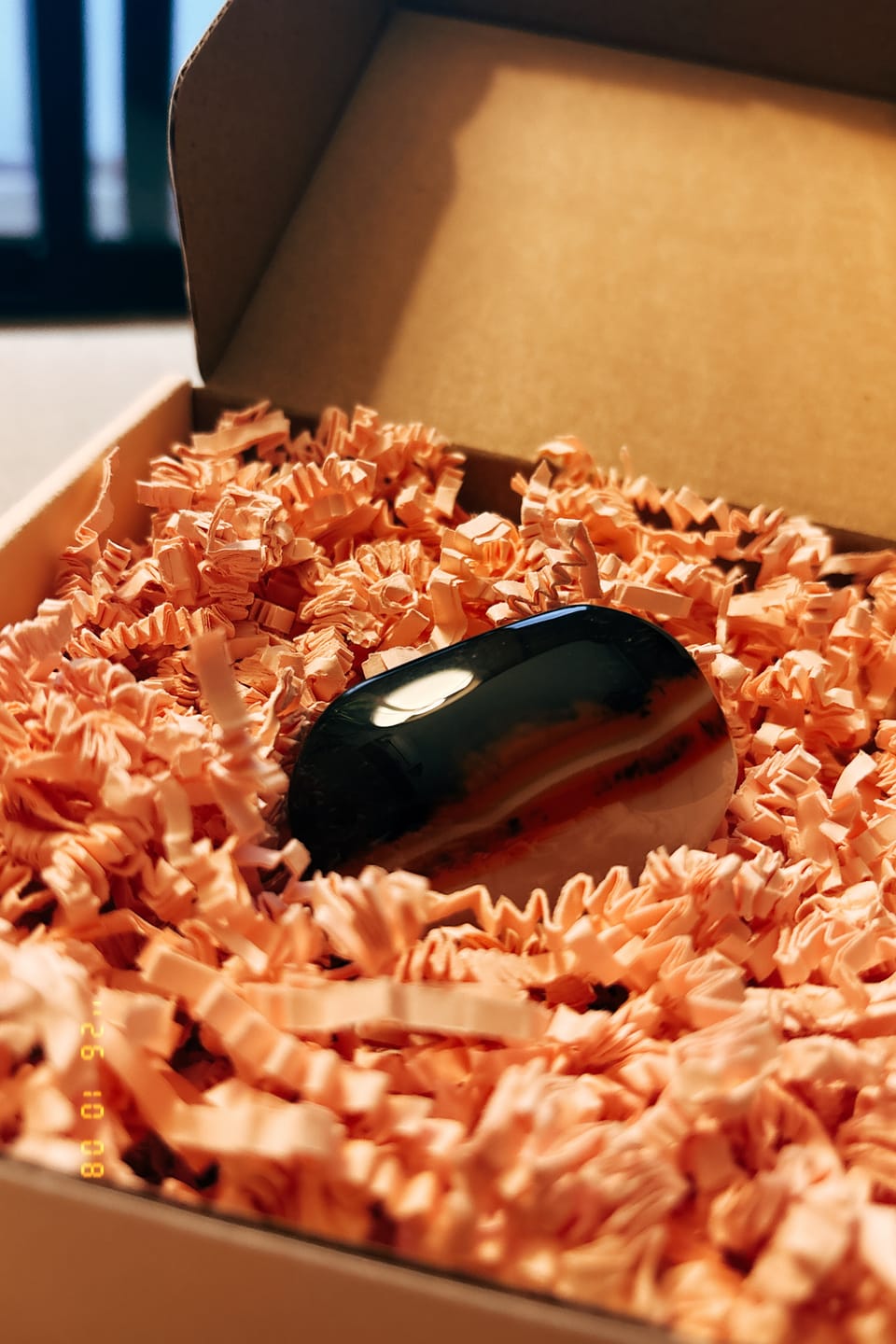 Customer photo review of Ágata Sardónice Palmstone | Fortaleza- Protección