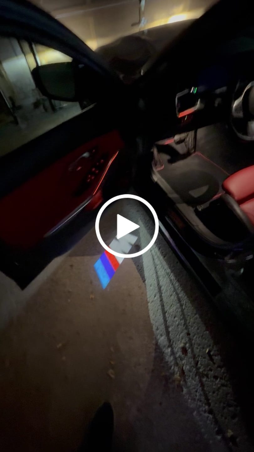 Customer video review of BMW G SERIES DOOR LIGHTS