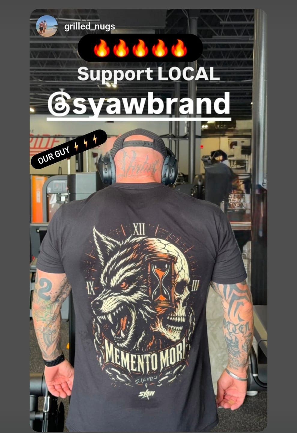 Customer photo review of SYAW "MEMENTO MORI" Tee (S-4XL) TOP SELLER