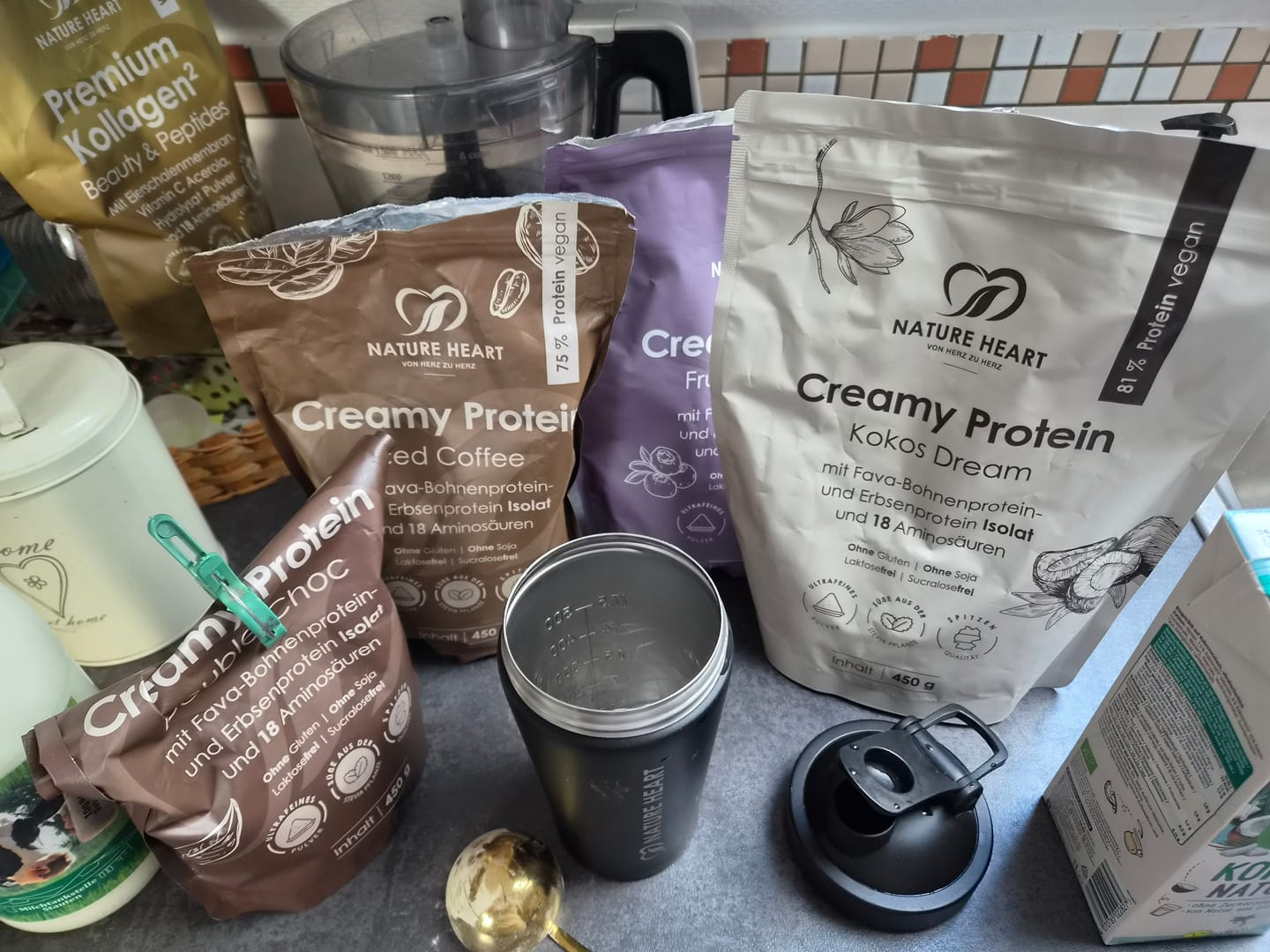 Customer photo review of Creamy Protein Fruity Blueberry