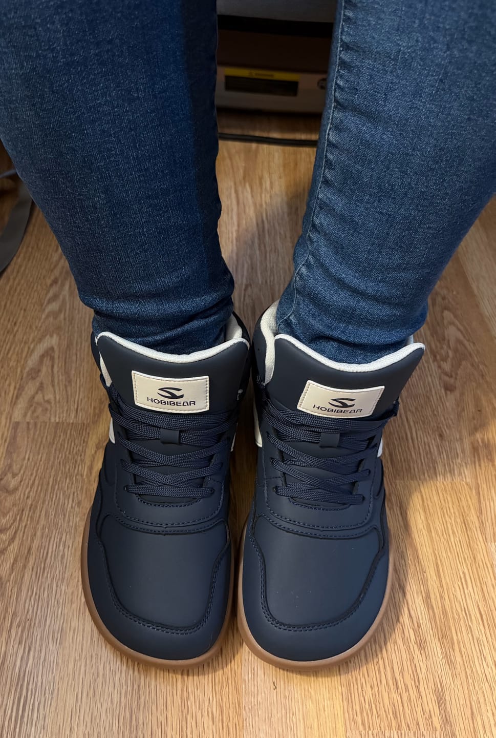 Customer photo review of Heather 2.0 - Wide Toe Sneakers
