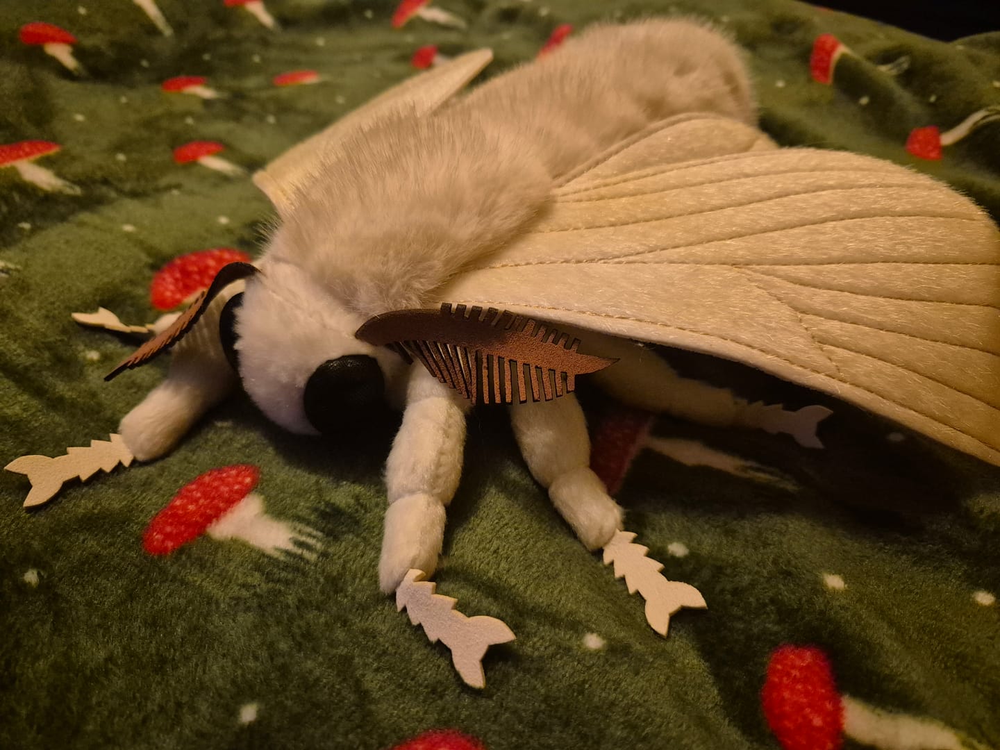 Customer photo review of Silkworm Moth Soft Stuffed Plush Toy