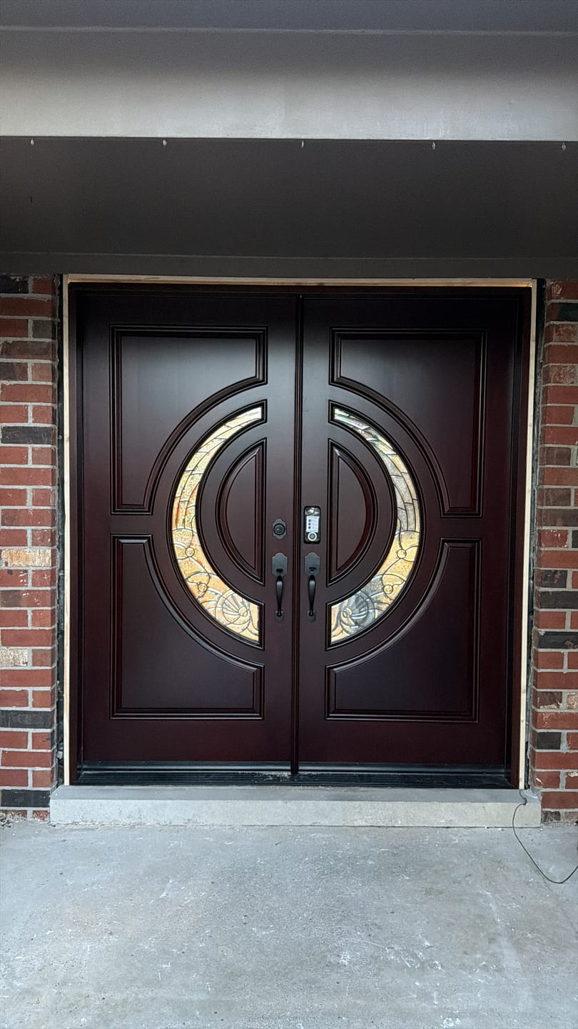Customer photo review of Solid Wood Exterior Door M580E