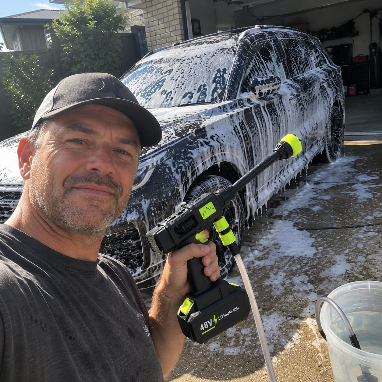 Customer photo review of Orbit Cordless Pressure Washer