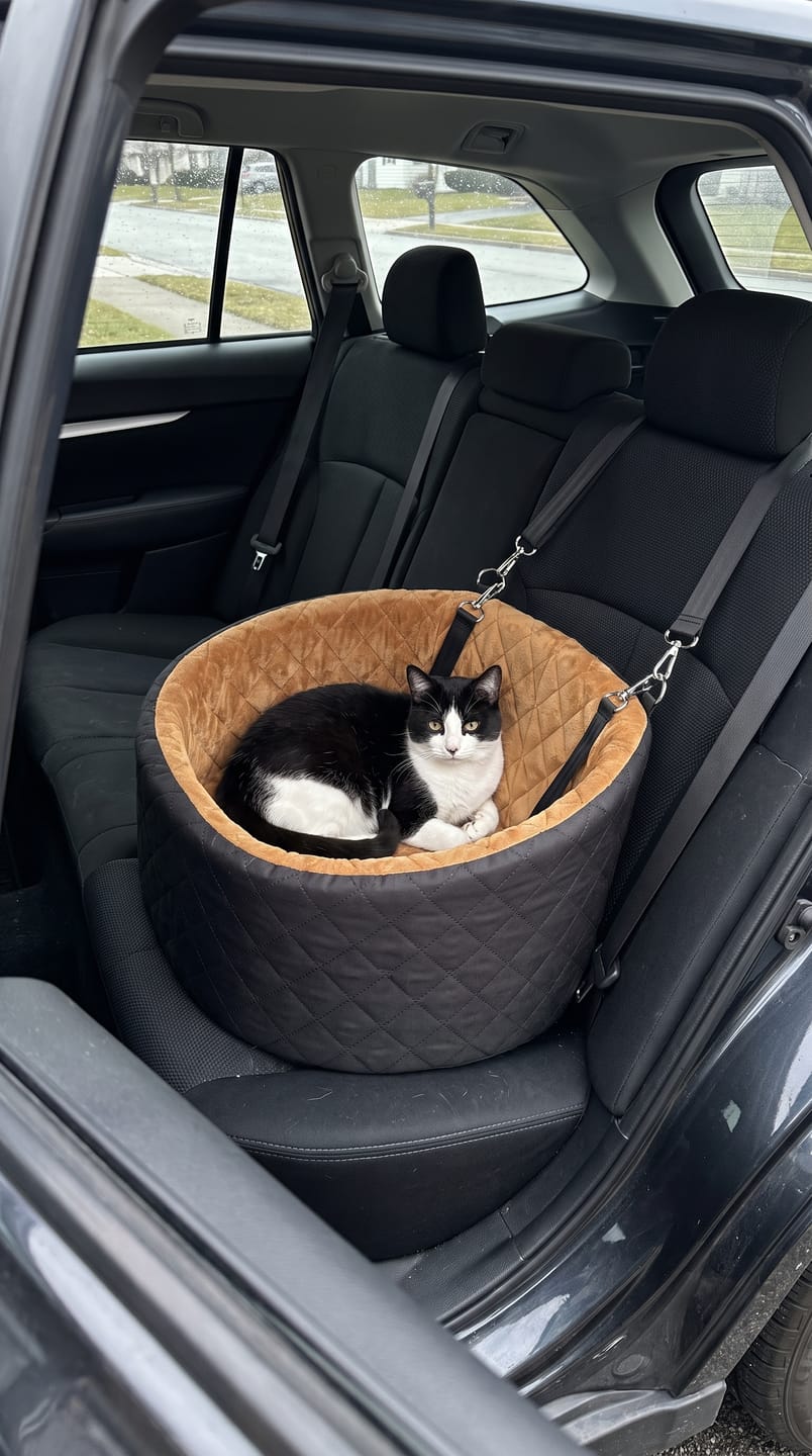 Customer photo review of Cozy Cat Car Seat