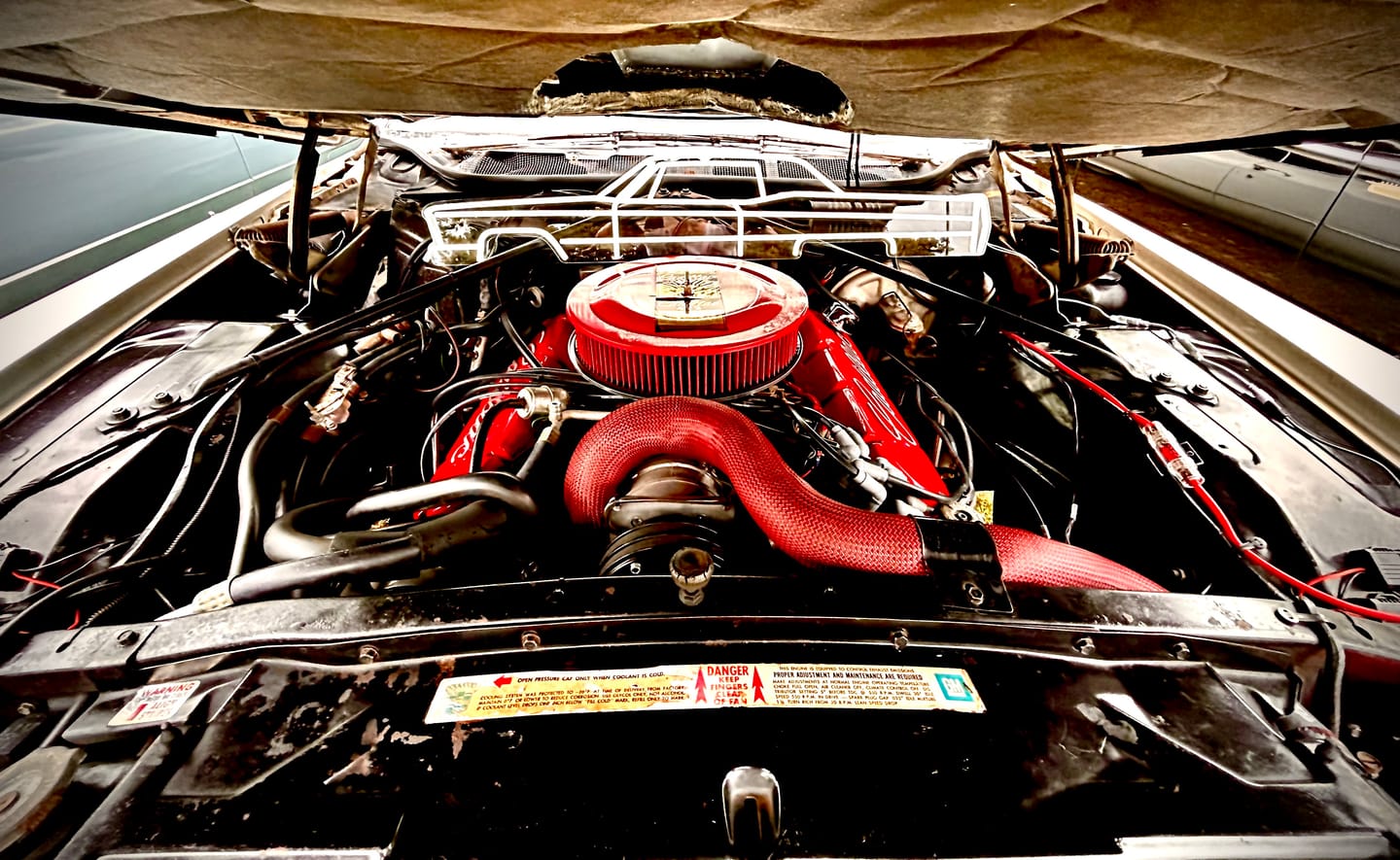 Customer photo review of Upper & Lower Radiator Hose Skin Kit -Carbon Fiber/Kevlar