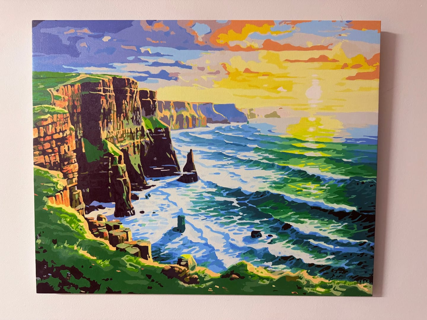 Customer photo review of Cliffside Sunset Waves