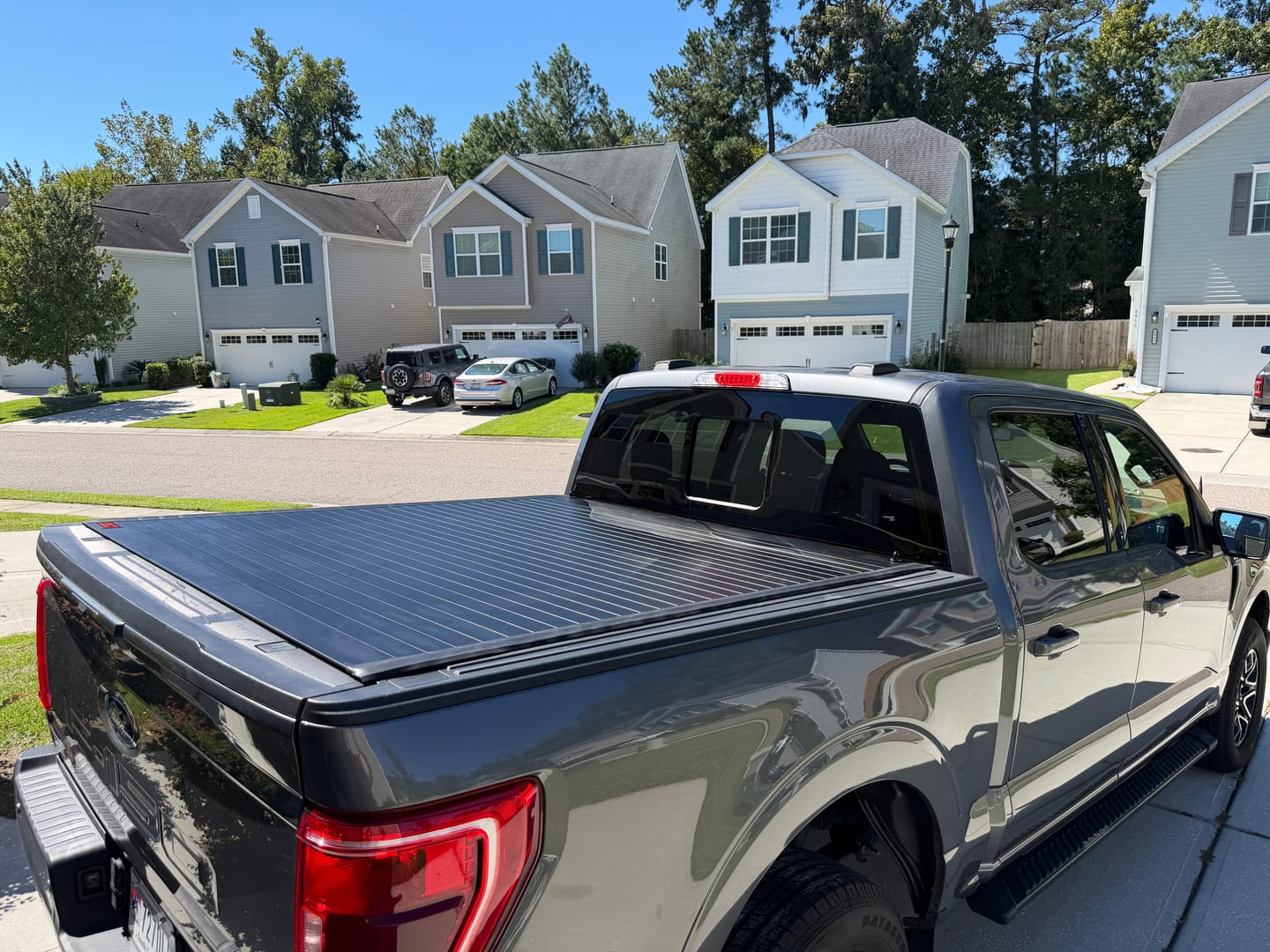 Customer photo review of Rough Country 50221550 Hard Roll Up Bed Cover | 5'7" Bed | Ford F-150 (15-26)/F-150 Lightning (22-26)