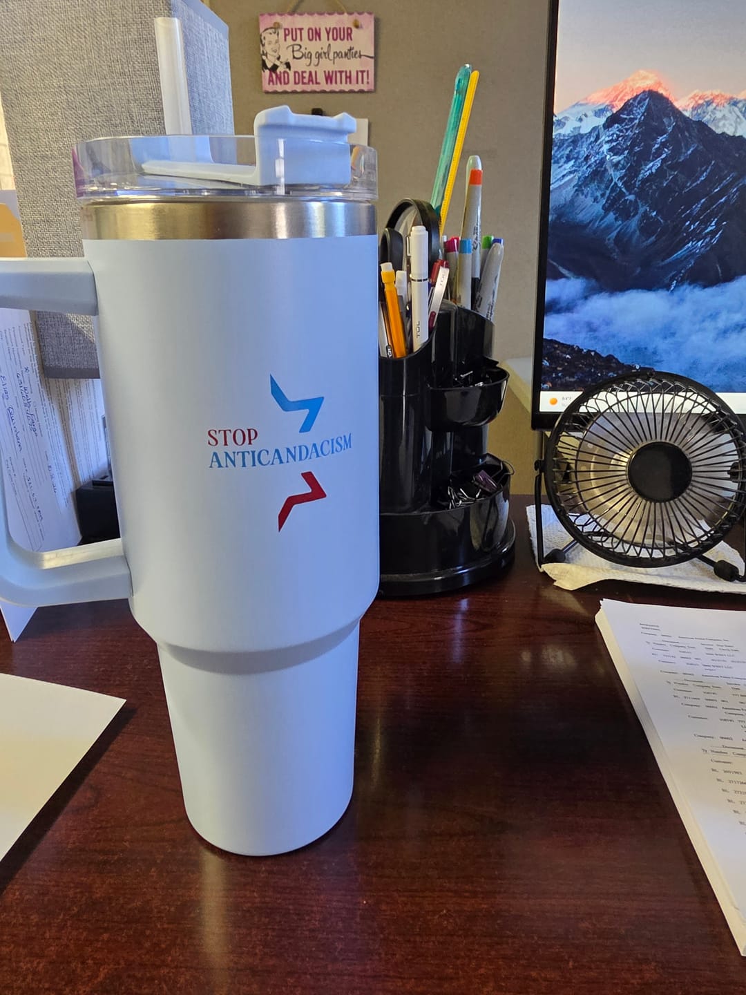 Customer photo review of Stop Anticandacism Cup
