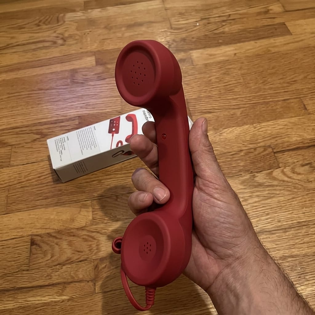 Customer photo review of Telefono Retro Para Celular