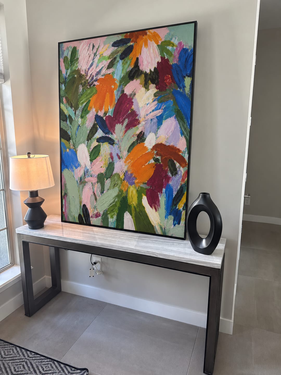 Customer photo review of Wildflower Symphony Colorful Floral Wall Art