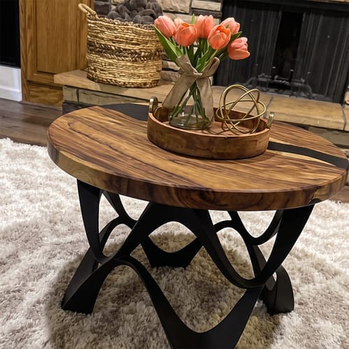 Customer photo review of Coffee Table 35" or 41" Round for Living Room & Lounge Spaces - 118 Fonia