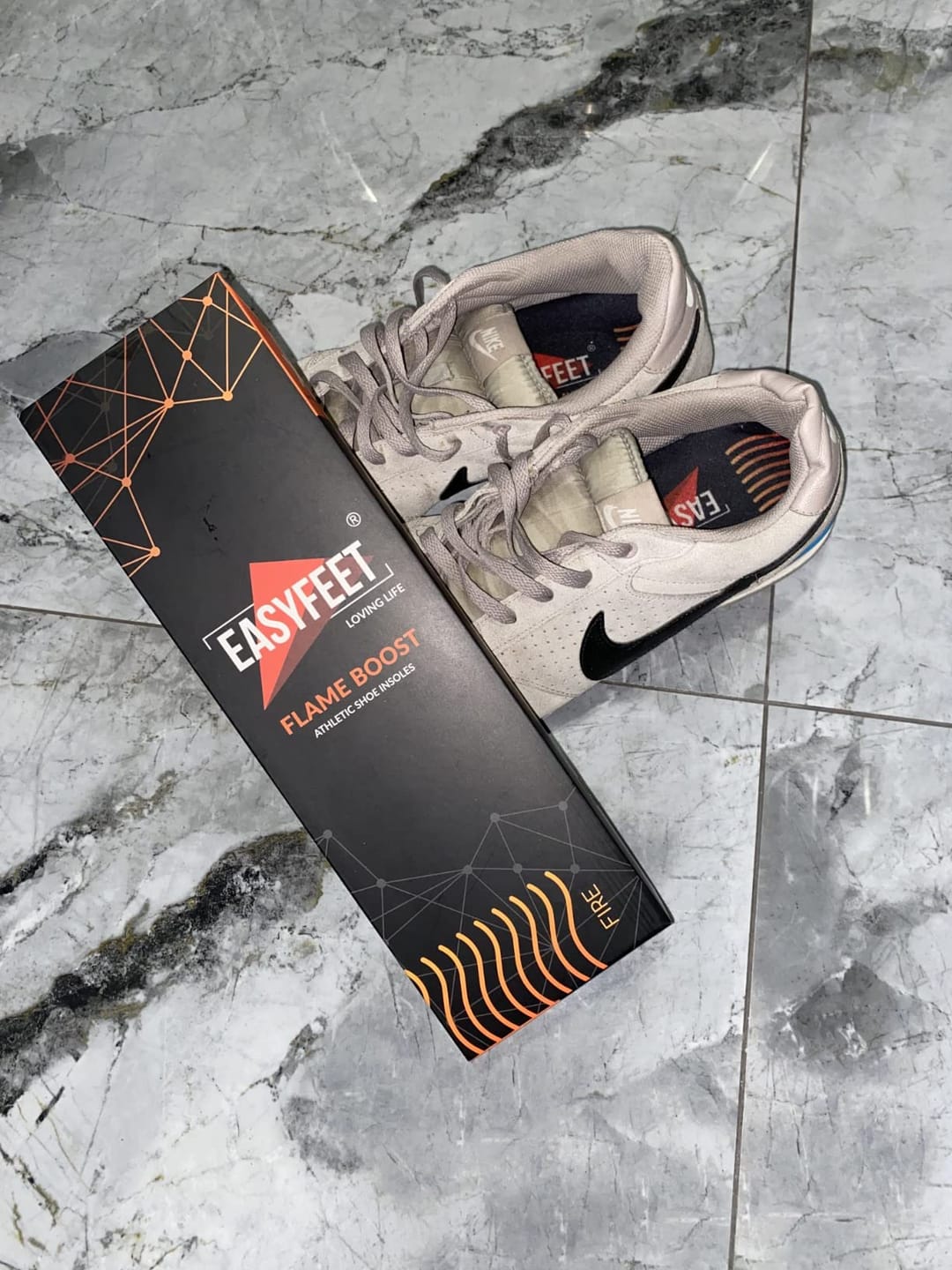 Customer photo review of EASYFEET Flame Boost - Flexible Sport Insoles for Running and Training (Low Arch)