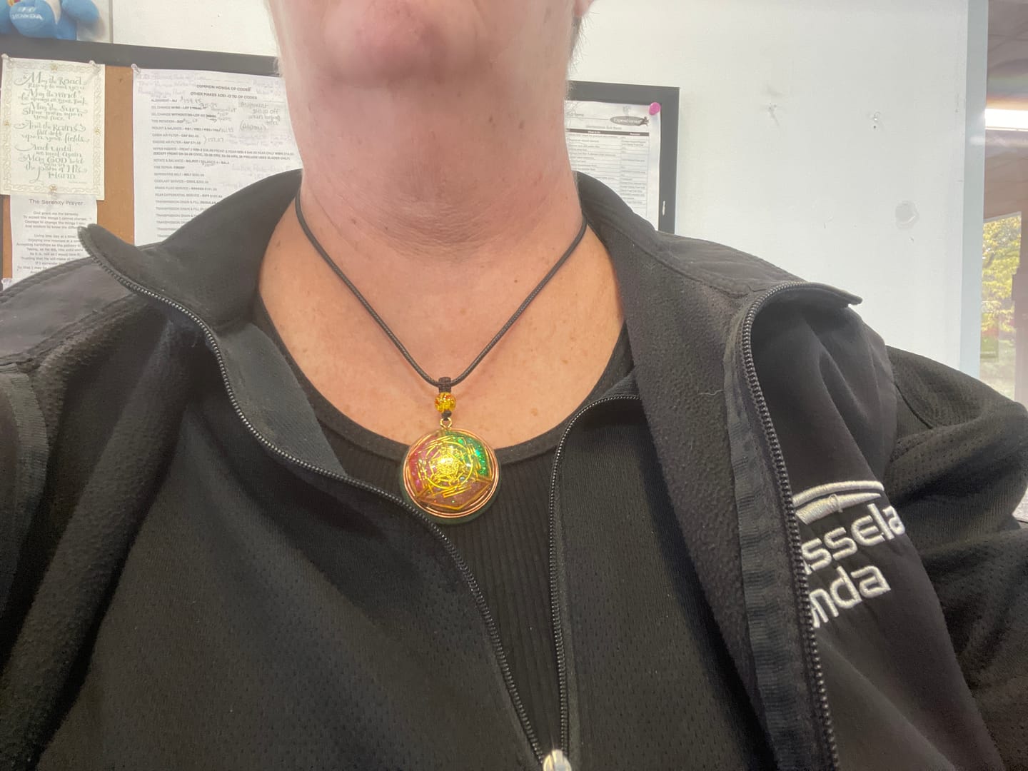 Customer photo review of Amulets and Pendants – Labradorite, Larimar and Magnetic Talisman