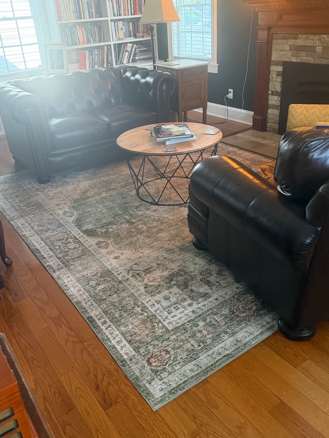 Customer photo review of Selene Washable Area Rug - Green