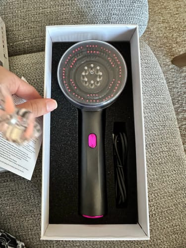 Customer photo of gray Scalvia massager