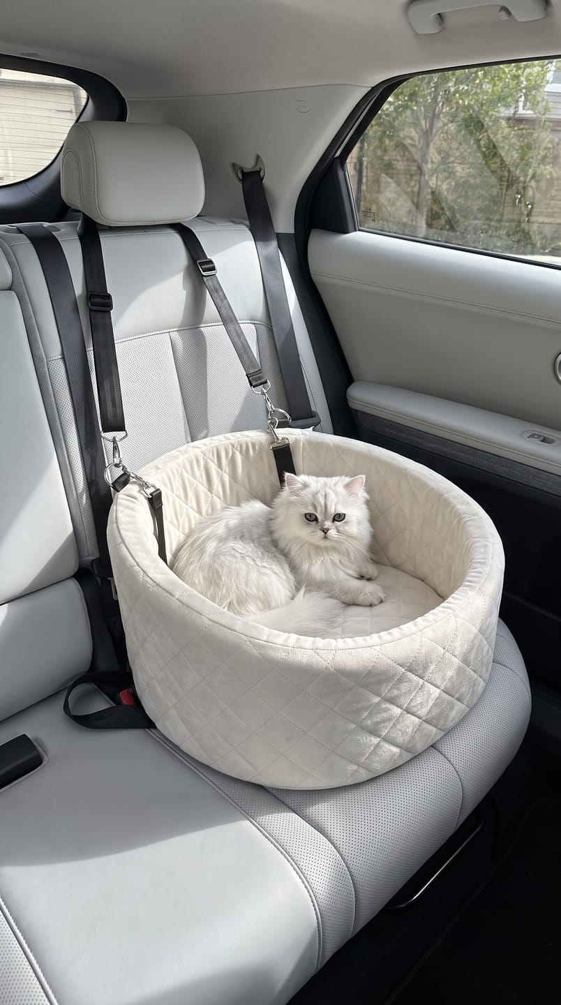 Customer photo review of Cozy Cat Car Seat