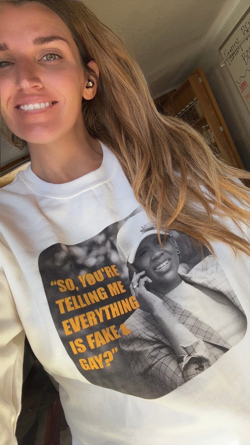 Customer photo review of Fake & Gay Crewneck
