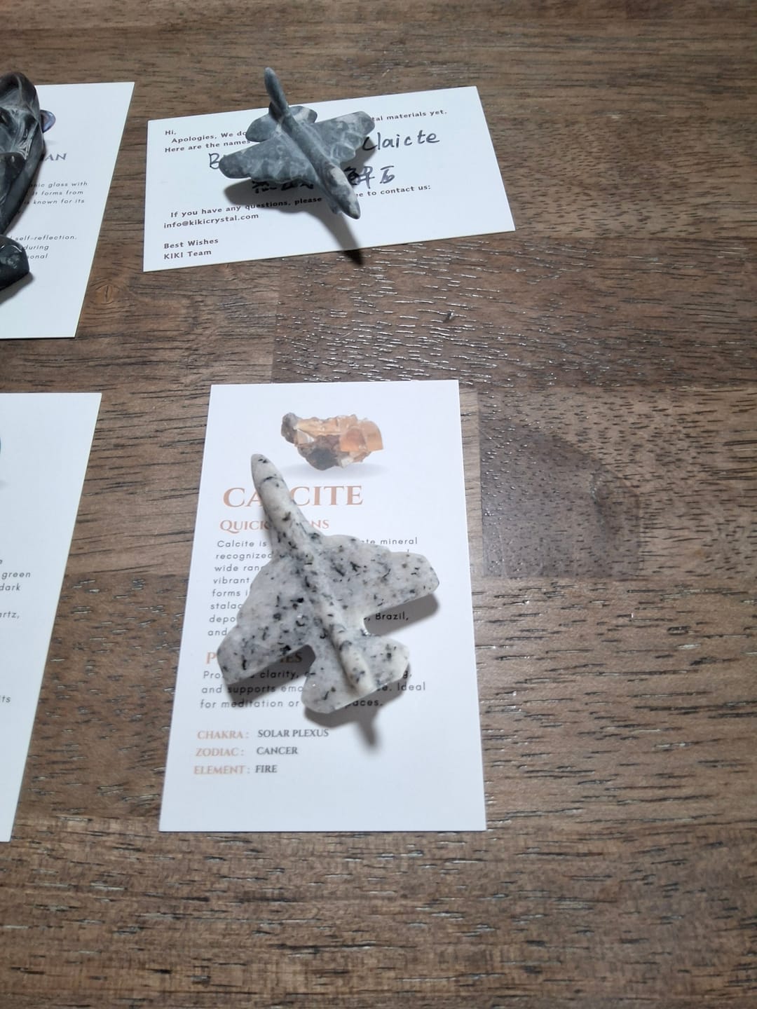 Customer photo review of Natural Crystal Aircraft Carving