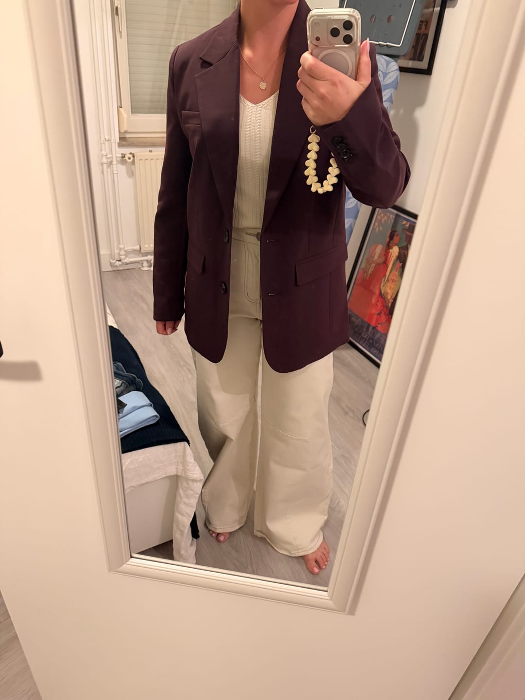 Customer photo review of Gemma Blazer | Dark purple