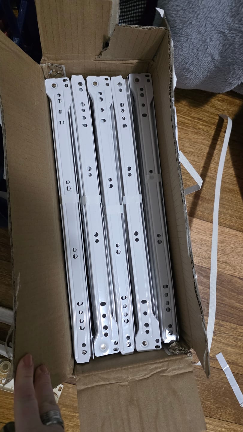 Customer photo review of Standard Drawer Slide Pair - 400mm