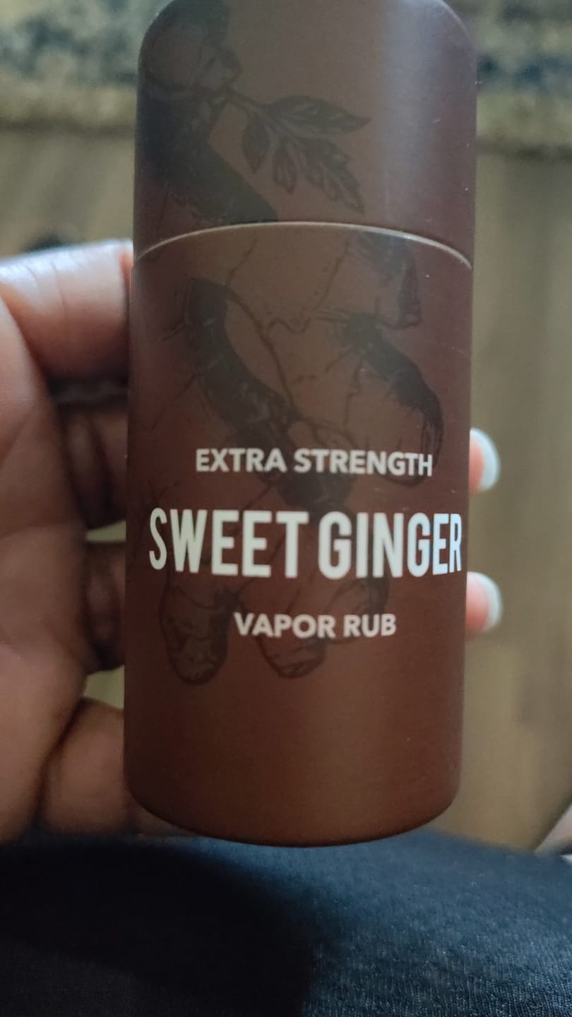 Customer photo review of Extra Strength Sweet Ginger Vapor Rub Stick